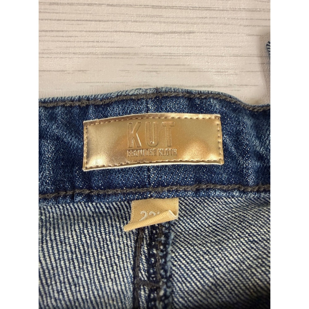 KUT from the Kloth Sienna High Rise Straight Leg Jeans 22W Hallowed Blue - Picture 6 of 10